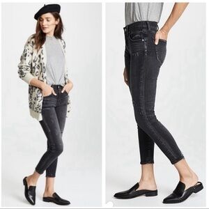 Moussy Jeans Velma Skinny Distressed in Black